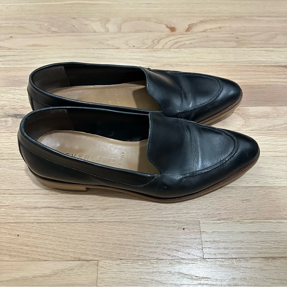 Everlane The Modern Loafer Leather Black Size 7